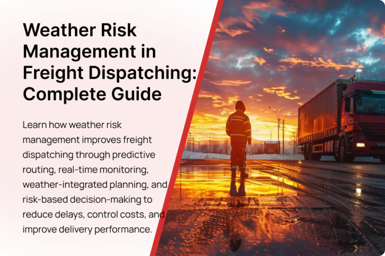 weather risk management in freight dispatching